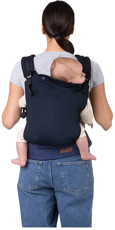 Рюкзак кенгуру MoMi COLLET navy blue